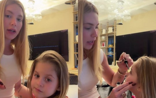 Após Ana Castela maquiar Maria Flor, Virginia brinca em vídeo: "Agora só quer que a mãe maquie"