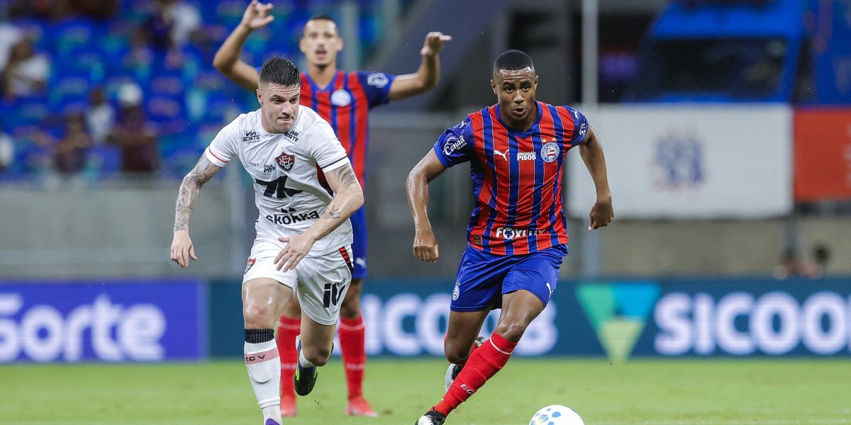 Bahia e Vitória fazem jogo movimentado, mas ficam no empate em terceiro BAVI de 2026