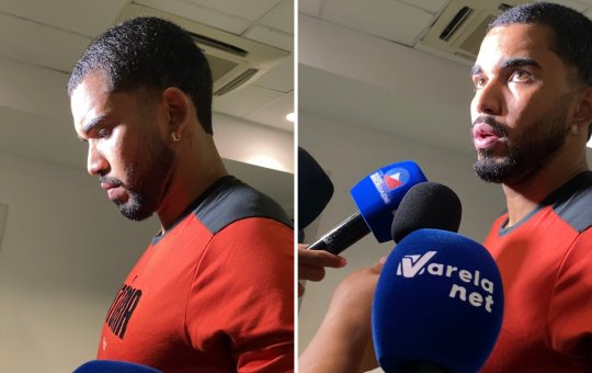 Lucas Arcanjo comenta sobre lance de pênalti cometido em Erick Pulga: 'A bola veio um pouco lenta'