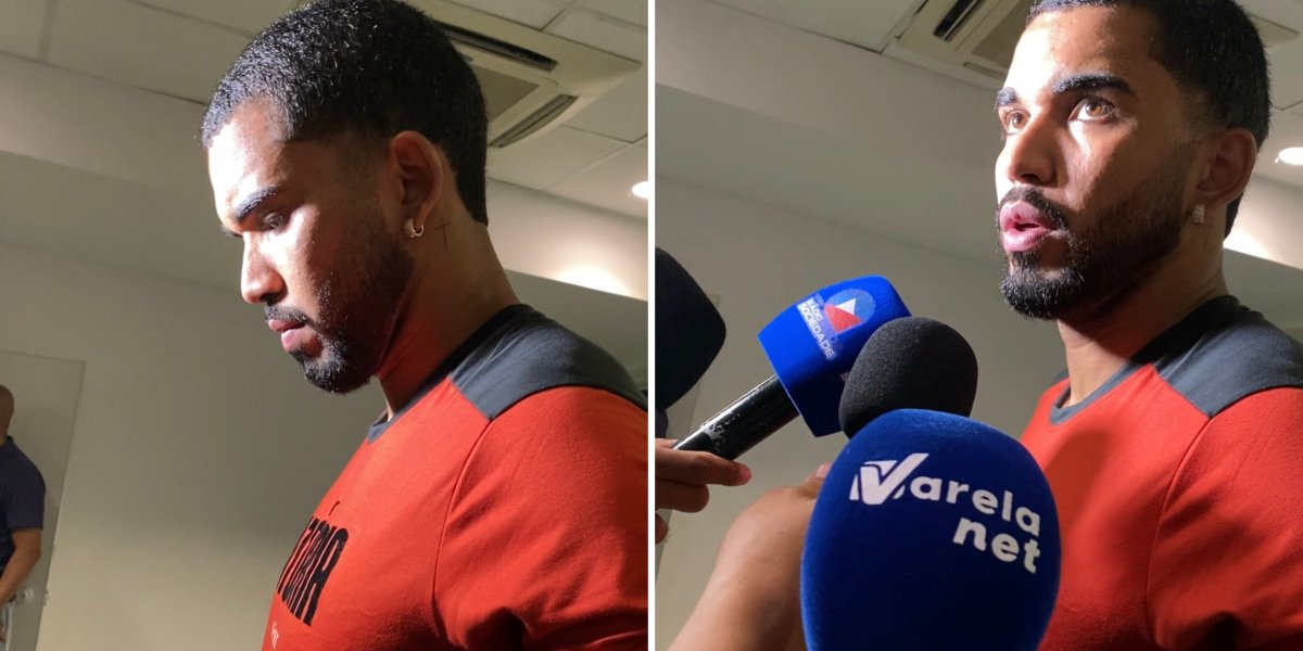 Lucas Arcanjo comenta sobre lance de pênalti cometido em Erick Pulga: 'A bola veio um pouco lenta'