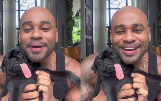 Cezar Black explica por que seu cachorro “Pepeto” vive com a língua para fora e vídeo viraliza