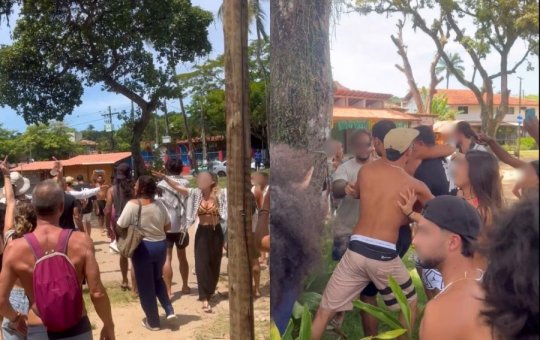 Confusão marca manifestação pró-Palestina em Itacaré e israelense é detido pela PM