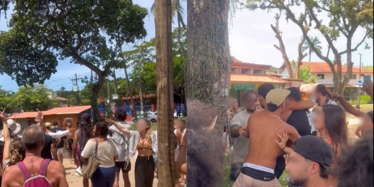 Confusão marca manifestação pró-Palestina em Itacaré e israelense é detido pela PM