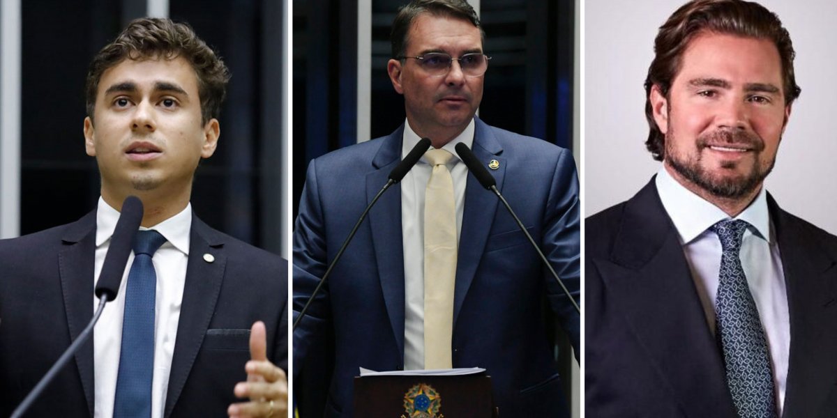 Nomes de Nikolas Ferreira e Flávio Bolsonaro são encontrados no celular de Daniel Vorcaro