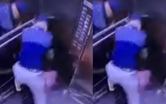 Homem é flagrado por câmera dando socos na ex-companheira dentro de elevador em Guarulhos