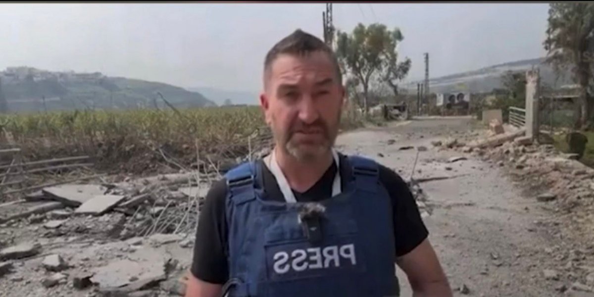 Repórter escapa por pouco de míssil durante transmissão ao vivo no sul do Líbano