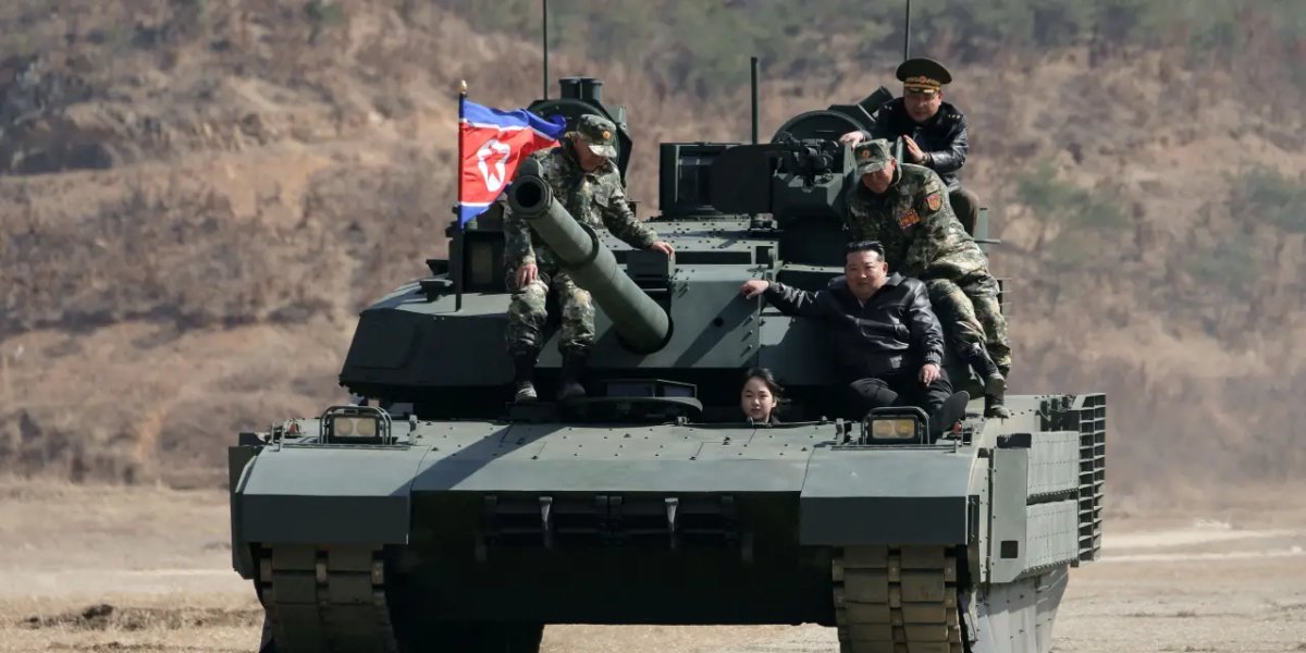 Filha de Kim Jong-Un dirige tanque e reforça especulações dobre sucesão