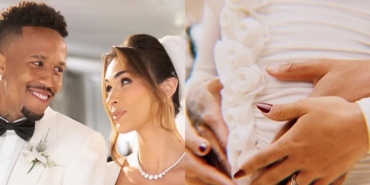 Militão e Tainá anunciam gravidez do primeiro filho juntos: “Agora somos 6”