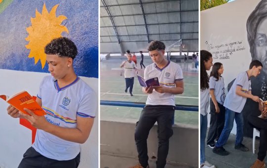 Escola cria projeto que dá pontos na média para alunos que leem livros