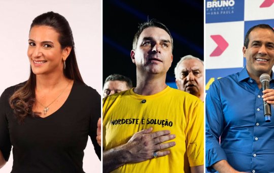 Bruno Reis e Roberta Roma são cogitados como possíveis vices de Flávio Bolsonaro, diz O Globo