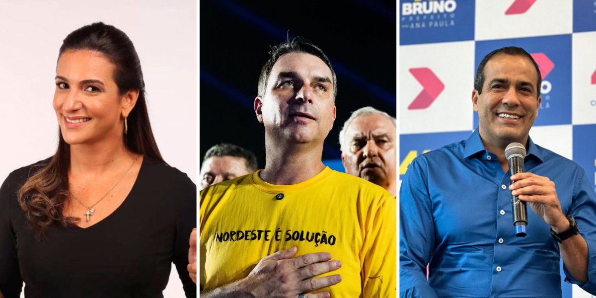 Bruno Reis e Roberta Roma são cogitados como possíveis vices de Flávio Bolsonaro, diz O Globo