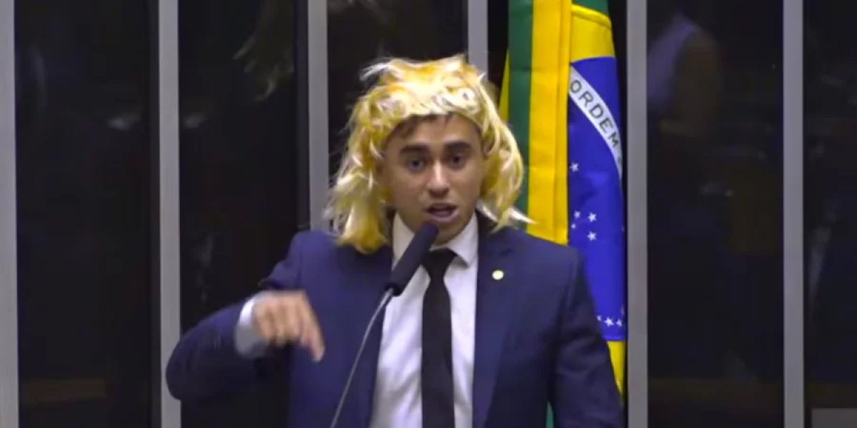 Justiça anula condenação de Nikolas Ferreira por discurso com peruca na Câmara