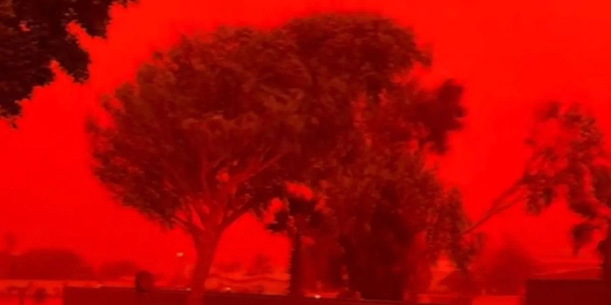 "Apocalipse": ciclone deixa céu vermelho e assusta moradores na Austrália