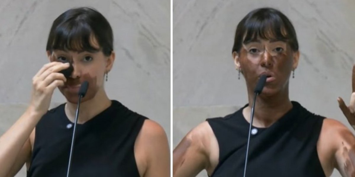 MPF determina abertura de inquérito para investigar deputada que se pintou de marrom durante sessão 