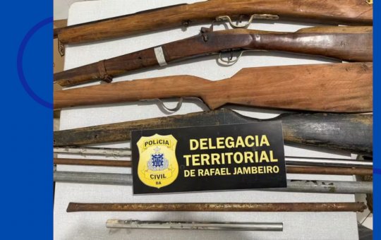 Fábrica clandestina de armas é descoberta pela polícia e termina com prisão na Bahia