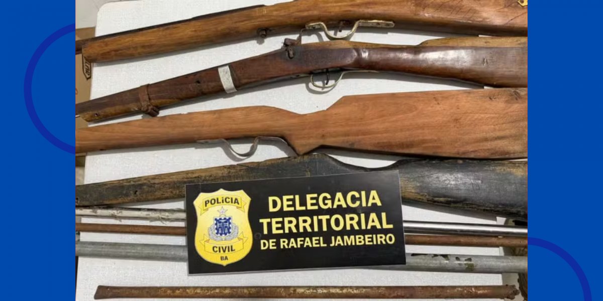 Fábrica clandestina de armas é descoberta pela polícia e termina com prisão na Bahia