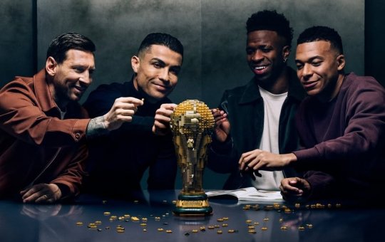 LEGO lança coleção “Destaques do Futebol” da Copa de 2026 com Vini Jr., Messi, CR7 e Mbappé