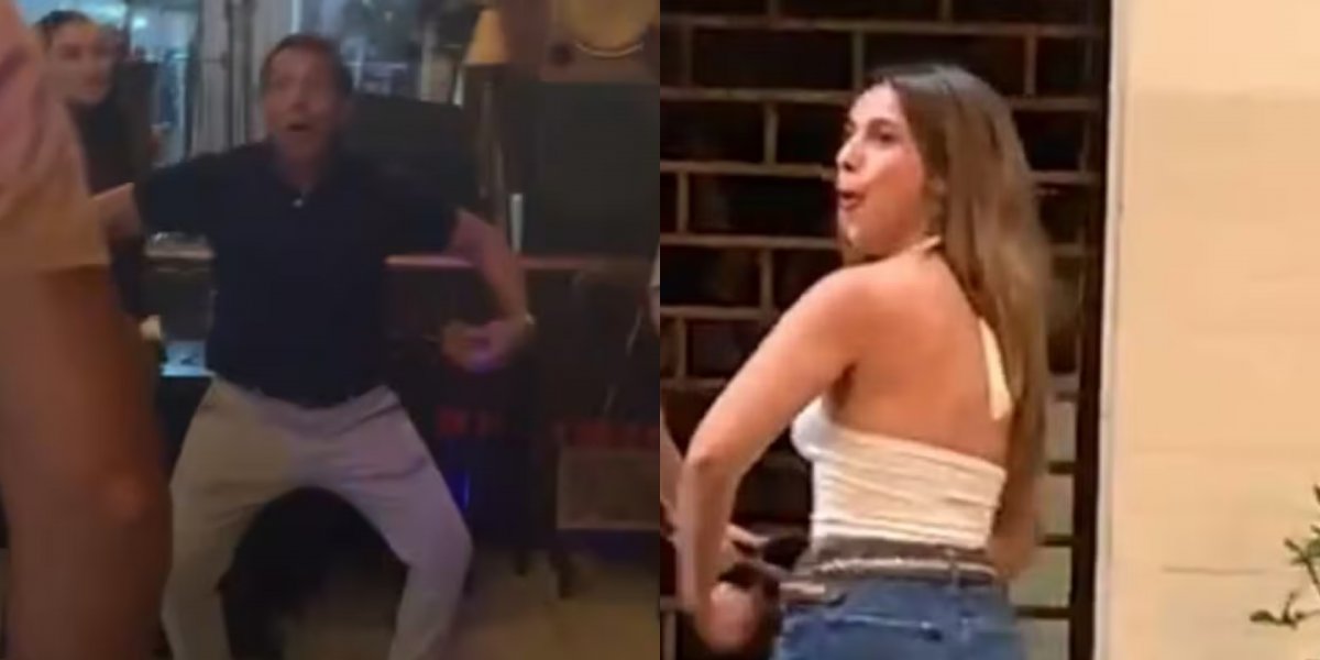 Pai de argentina presa por racismo é flagrado repetindo os gestos da filha