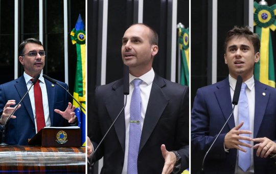 Flávio Bolsonaro se pronuncia após desentendimento entre Eduardo e Nikolas Ferreira: 'Inimigo não tá aqui'
