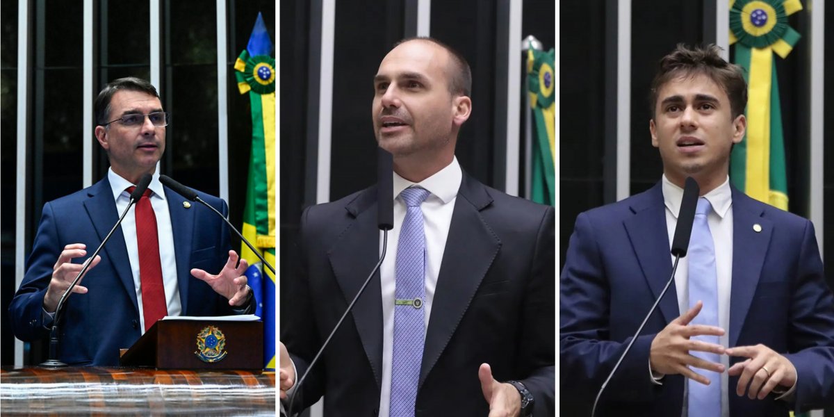 Flávio Bolsonaro se pronuncia após desentendimento entre Eduardo e Nikolas Ferreira: 'Inimigo não tá aqui'