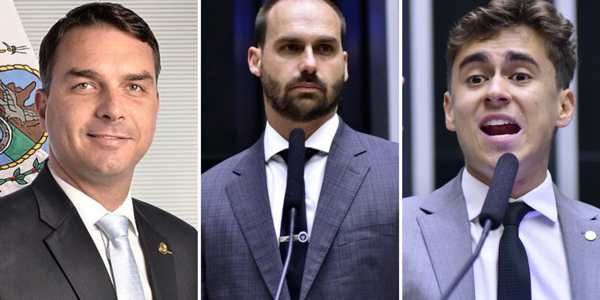 Flávio Bolsonaro liga para Eduardo e Nikolas Ferreira para tentar conter crise após discussão