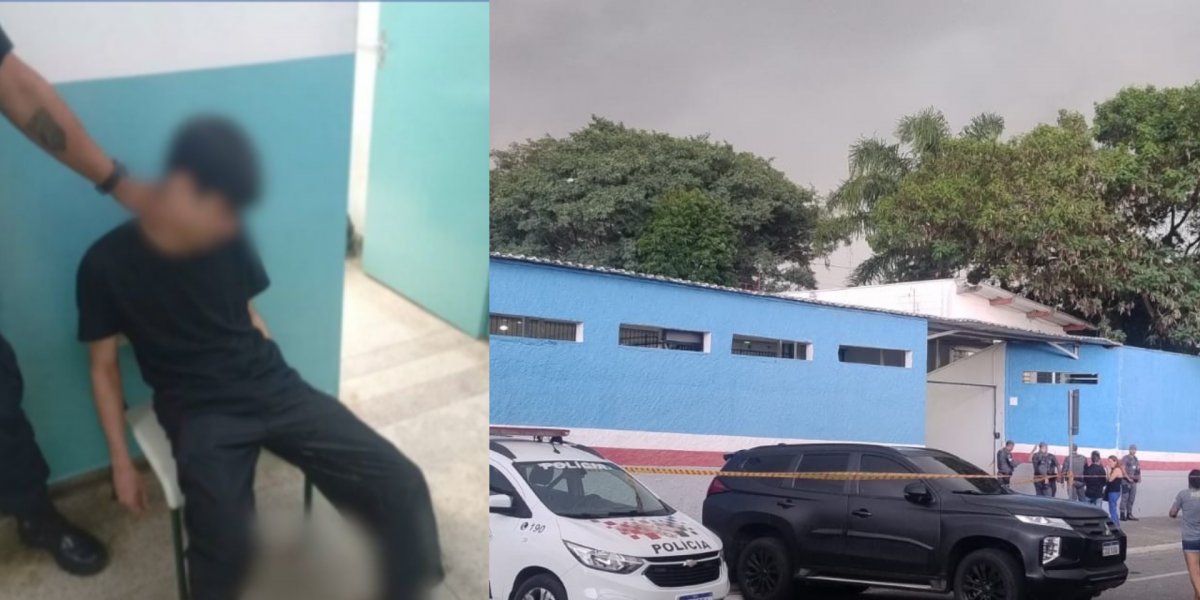 Ex-aluno invade escola em Suzano e fere professora com espada