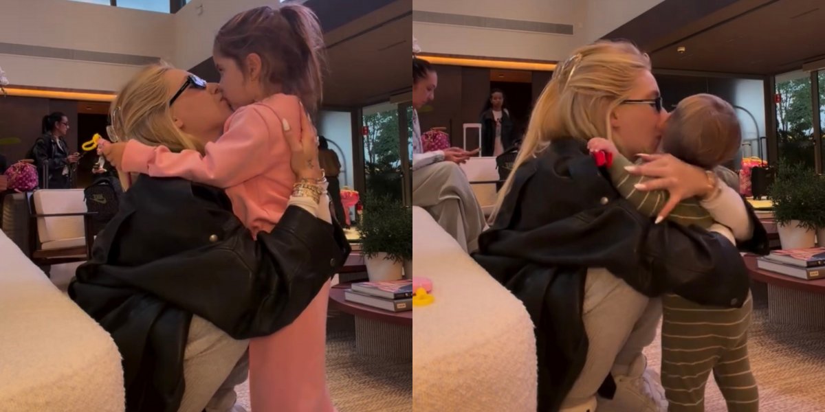 De Madrid ao Brasil: Virginia se despede dos filhos após viagem: 'Vão ficar com o pai'