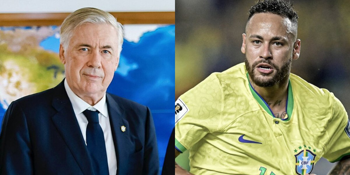 Ancelotti elogia Neymar e comenta sobre vaga na Copa: “Ainda tem dois meses”