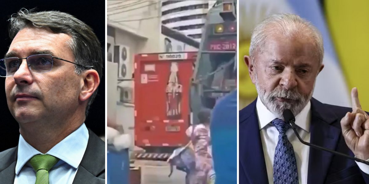 Flávio Bolsonaro usa vídeo antigo de fome para criticar Lula nas redes sociais