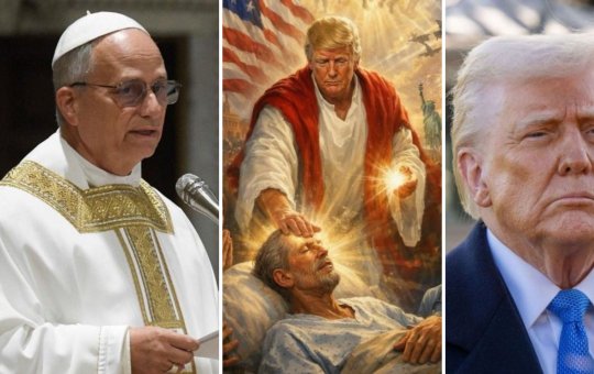“É fraco”: Donald Trump ataca Papa Estadunidense e publica imagem como Jesus