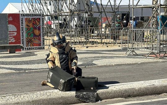 Polícia Civil encontra explosivo próximo ao local onde Shakira irá fazer show no Rio de Janeiro