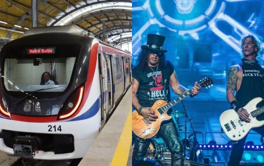 Metrô de Salvador terá operação especial nesta quarta-feira para show de Guns N' Roses, na Arena Fonte Nova