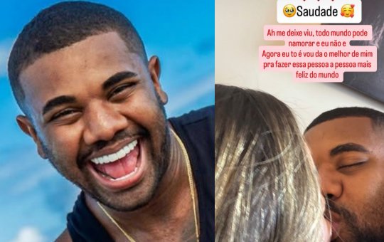 Novo amor? Davi Brito surge aos beijos e web aponta influenciadora baiana como namorada