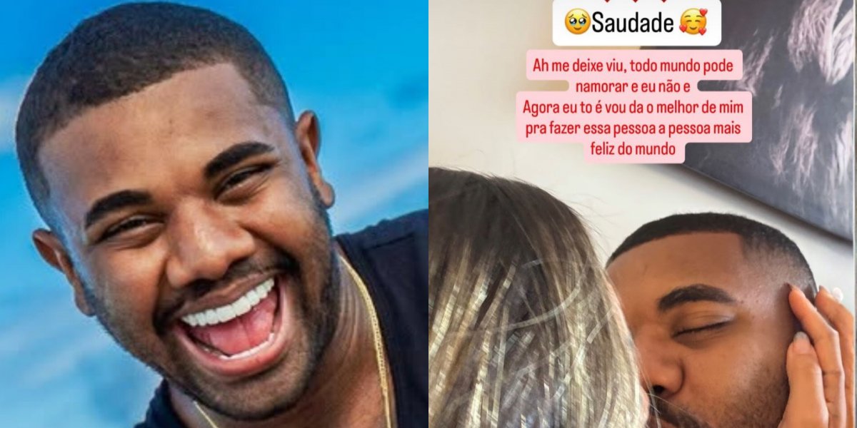 Novo amor? Davi Brito surge aos beijos e web aponta influenciadora baiana como namorada