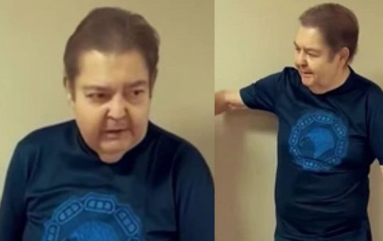 Faustão reaparece em pé em vídeo nas redes sociais e surpreende fãs