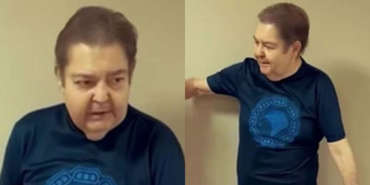 Faustão reaparece em pé em vídeo nas redes sociais e surpreende fãs