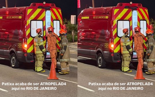 Patixa Teló cai enquanto andava de patinete e é atendida por ambulância