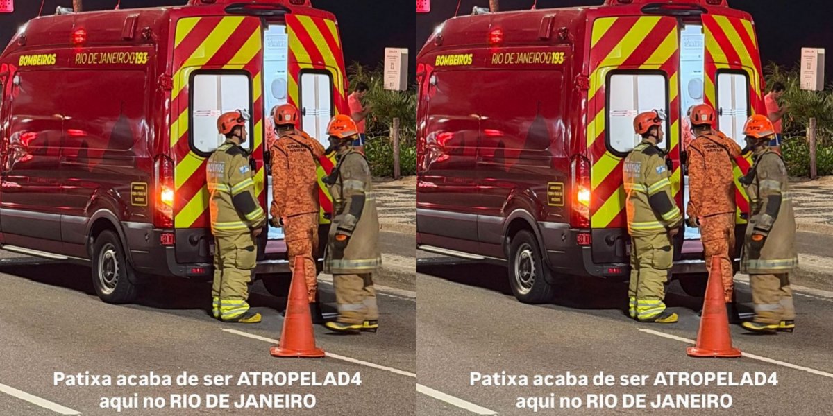 Patixa Teló cai enquanto andava de patinete e é atendida por ambulância