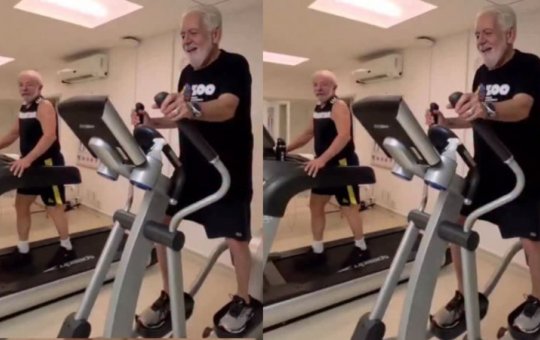 Jaques Wagner e Lula postam vídeo malhando juntos e brincam: 'Só cresce se postar'