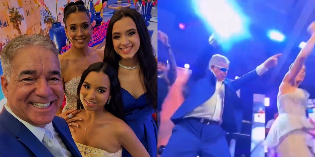 Deputado Zé Neto cai na dança com Igor Kannario em festa de 15 de sua filha