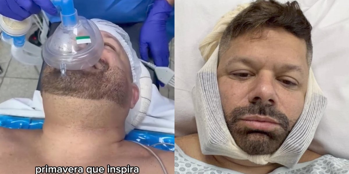 Antes de cirurgia, Danniel Vieira brinca com anestesista e faz desafio de cantar até apagar