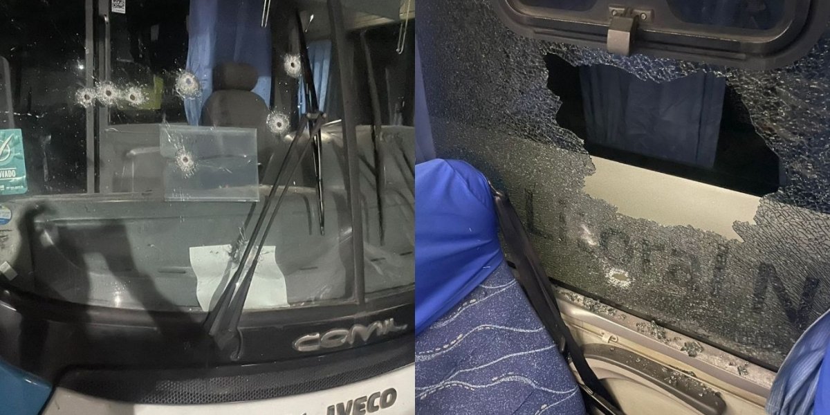 Motorista escapa ileso após ônibus ser alvo de 17 tiros em Lauro de Freitas