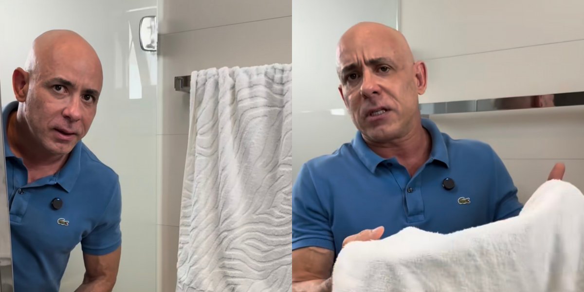 Médico viraliza após alerta sobre perigo de toalhas no banheiro para a saúde