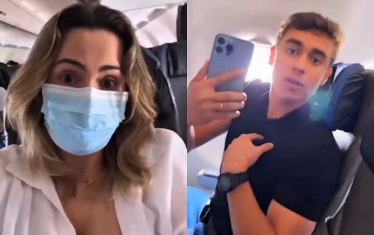 Ana Paula e Nikolas Ferreira no dia da discussão