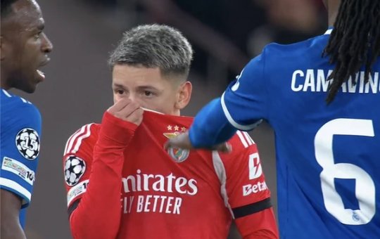 UEFA pune Prestianni com seis jogos por racismo contra Vini Jr na Champions League