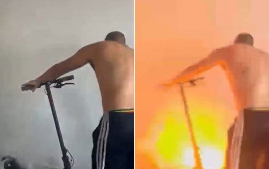 Patinete elétrico explode dentro de apartamento em Maceió e assusta moradores
