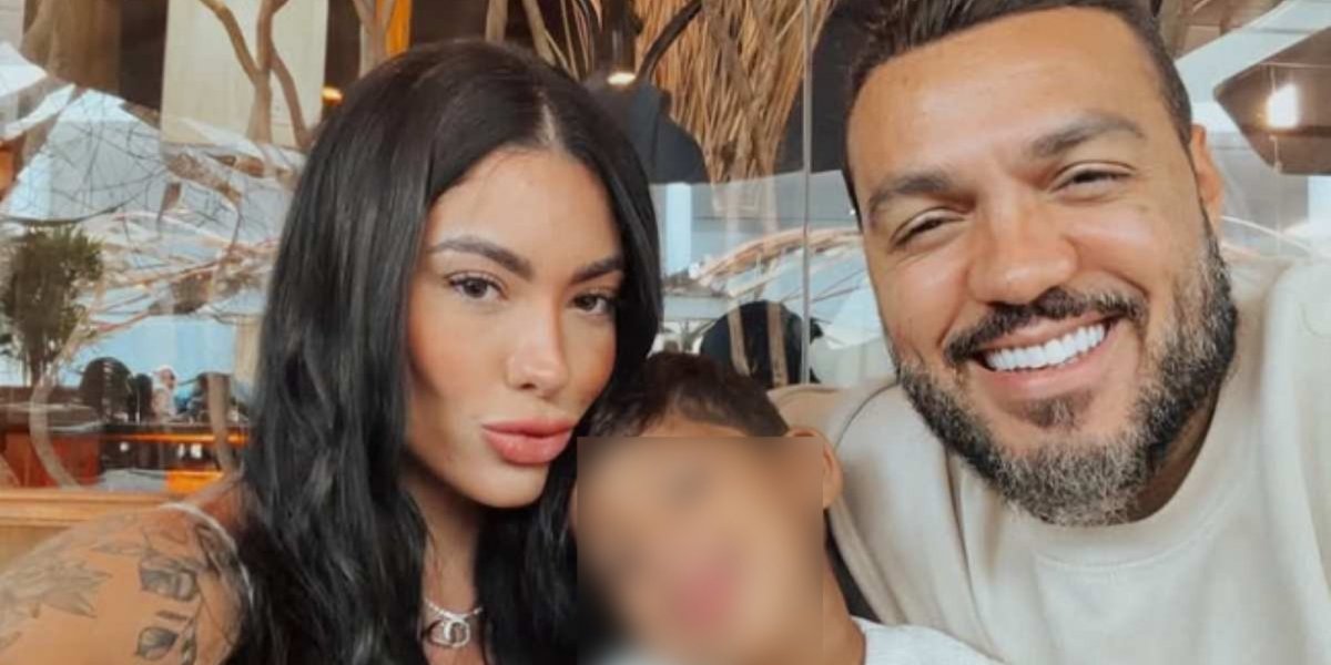 Namorada de Belo, Rayane Figliuzzi se pronuncia após vídeo de selinho entre cantor e seu filho