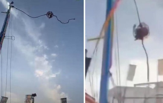 Cabos se rompem em parque de diversões na Espanha e deixam crianças feridas