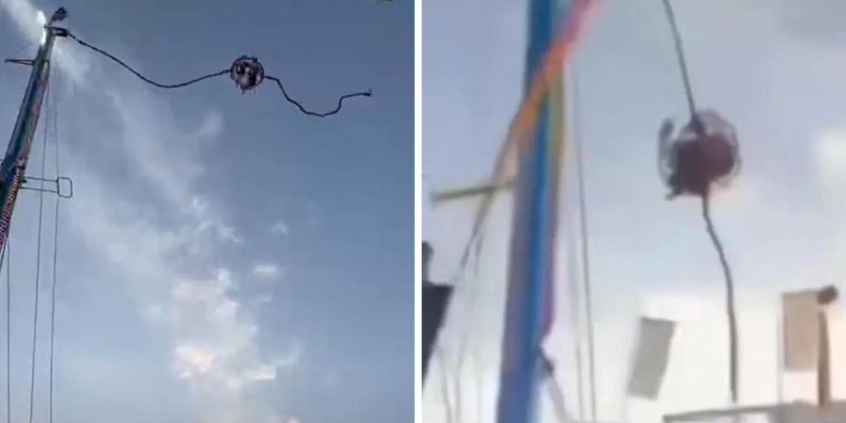 Cabos se rompem em parque de diversões na Espanha e deixam crianças feridas