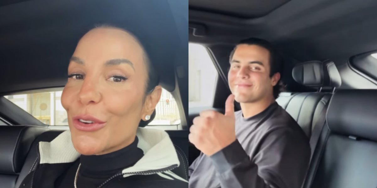 Ivete Sangalo se diverte com o filho nos EUA e brinca ao exibir produção